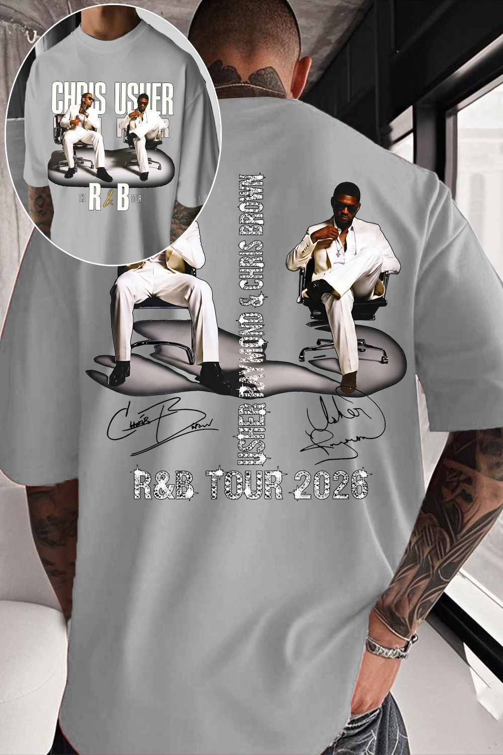 CB & Usher Concert Shirt